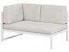 Left Hand 6 Seater Garden Sofa Set Off-White CASTELLA_932030