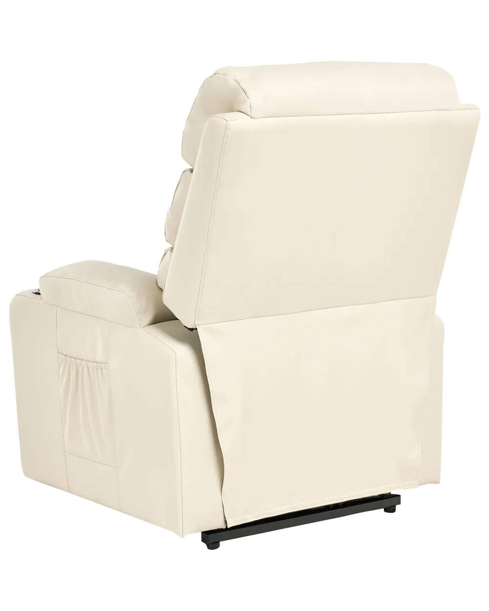 Electric Recliner Chair ETER Faux Leather Beige_1003018
