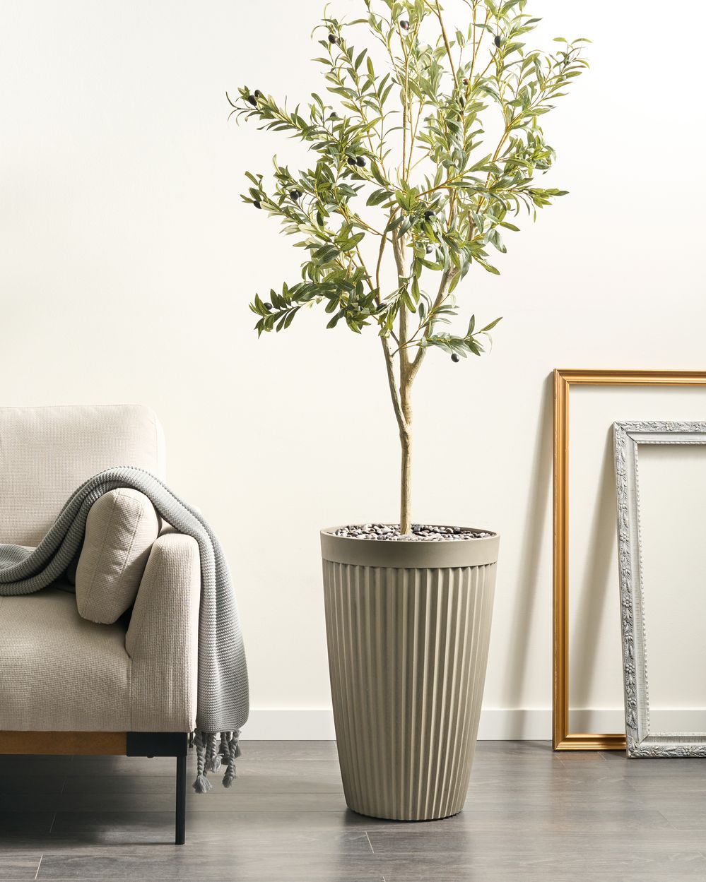 Plant Pot KOLA 39 cm Beige