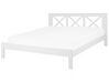 Dřevěná bílá postel 180 x200 cm TANNAY_742357
