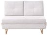 Sofa Bed 2 Seater JERSLEV Fabric Off-White