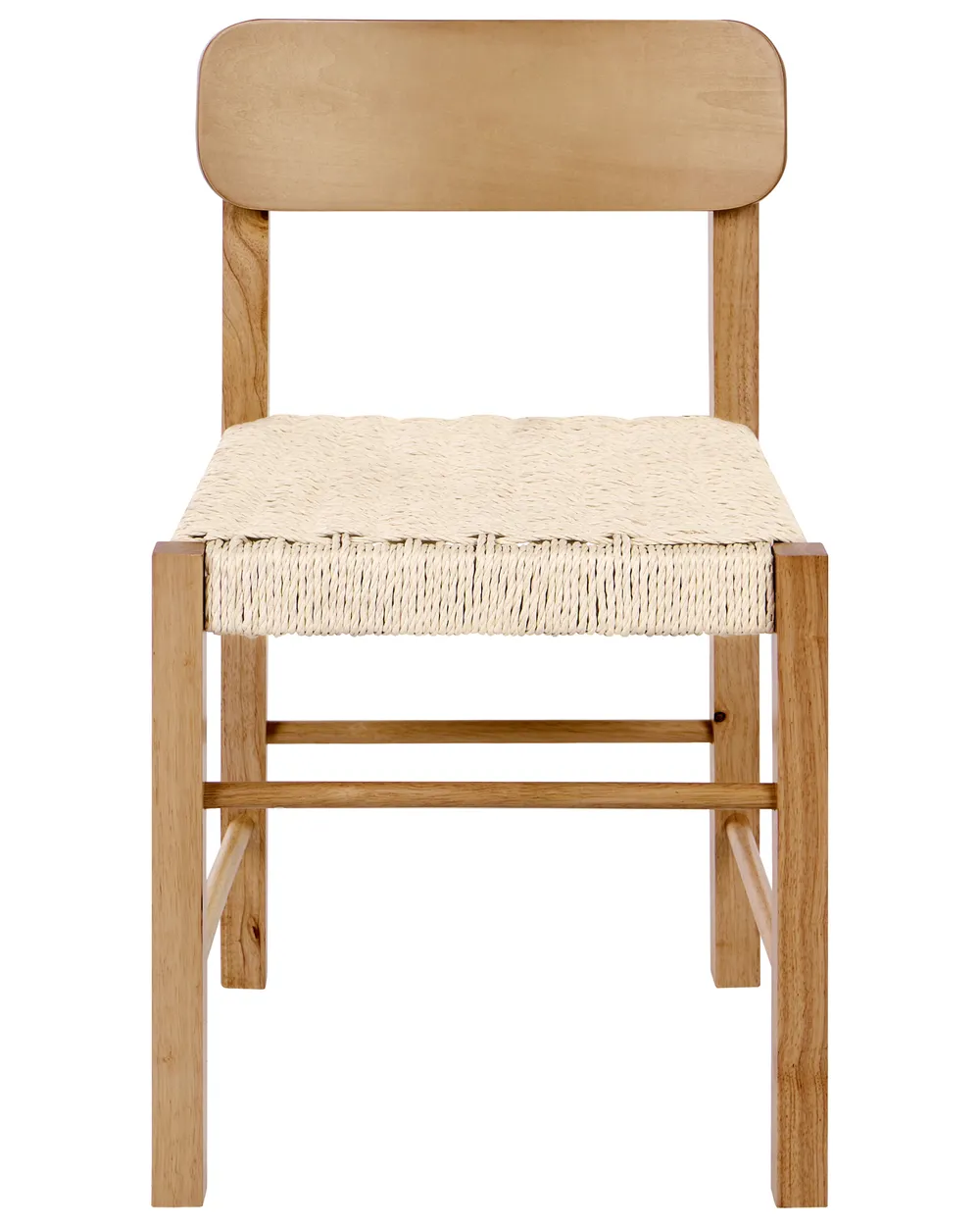 Set of 2 Dining Chairs ALLOS Wood Brown_1049043