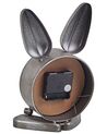 Iron Table Clock Bunny Silver THUSIS_784851