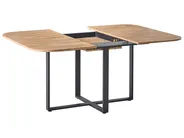 Extending Dining Table COOPER Brown 120/160 cm 120 cm_1029405