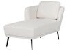 Chaise-longue em tecido bouclé branco-creme à direita ARTHEZE_930131