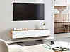 Wall Mounted TV Stand GLADSTONE Brown/ White