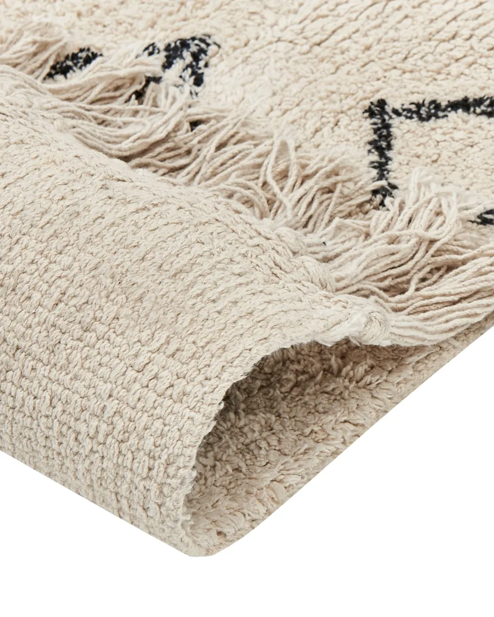 Rug SOMEK Beige 160 x 230 cm Cotton_839835