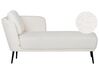 Chaiselongue Bouclé cremeweiß linksseitig mit Kissen ARTHEZE_930055