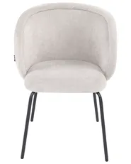 Set di 2 sedie da pranzo SARASOTA Tessuto Bianco sporco_1055454