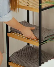 Komplet 4 ręczników AREORA Bawełna Jasnoszary_1082624