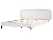Bed Velvet SUZETTE 180 x 200 cm (EU Super King) Light Grey_989488