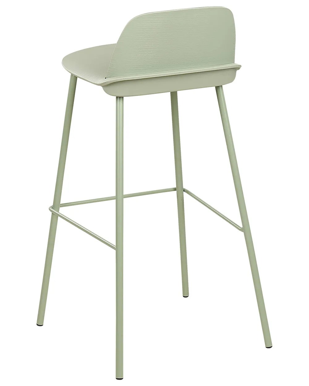 Conjunto de 4 bancos de bar MORA Verde claro_876361