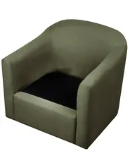 Swivel Armchair MAGNOR Fabric Dark Green_966250