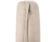Set salotto da giardino con tavolo e pouf 2 posti NOCI Modulare Metallo Beige_1026741