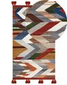 Wool Kilim Area Rug 80 x 150 cm Multicolour KANAKERAVAN_859611