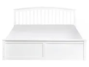 Ottoman Bed CLARBEC Pine Wood White 160 x 200 cm (EU King Size)_985591