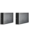 Set of 2 Outdoor LED Wall Lights ARDER Black