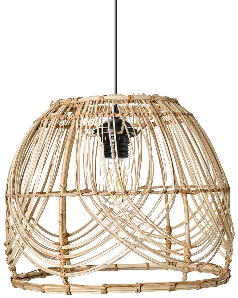 Hängeleuchte POSTRERO Rattan Naturfarben