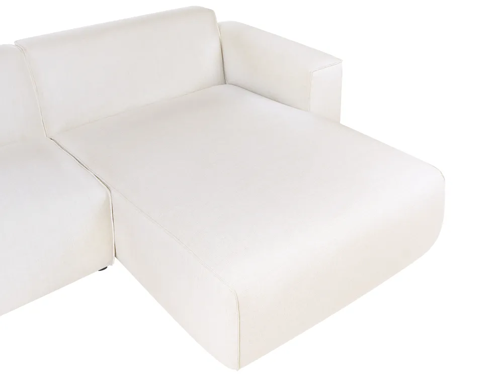Corner Sofa 3 Seater FAABORG Fabric Off-White Left Hand_1055832