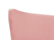 Cama Veludo CHALEIX 160 x 200 cm Rosa pêssego_844530