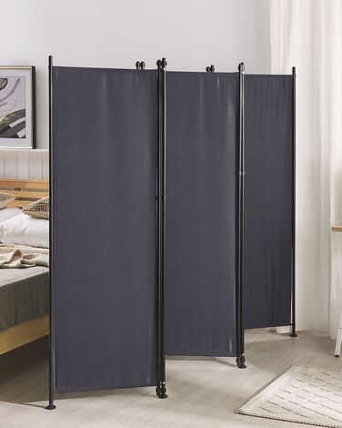 Folding 5 Panel Room Divider 270 x 170 cm Grey NARNI