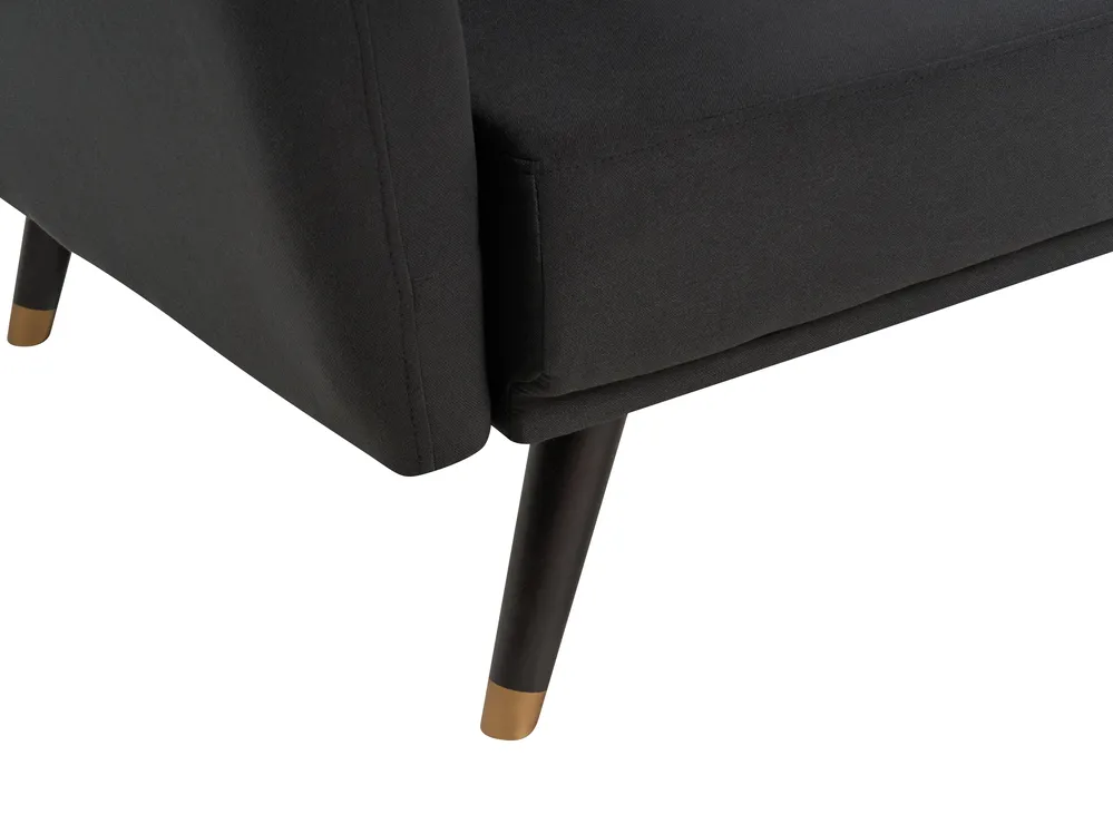 Sofa Bed 3 Seater VIMMERBY Fabric Black_899975