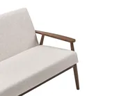 Set da salotto 6 posti ESRUM Tessuto Marrone scuro/Beige_1015840