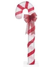Outdoor Decoration LED ALARNI 150 cm Candy Cane Red_1015248