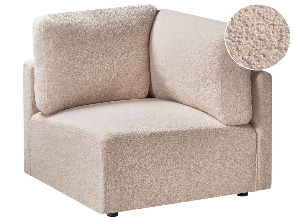 Eckmodul MESNALI Bouclé Beige