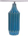 Keramická stolná lampa modrá ABAVA_833936
