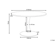 Dining Table BOCA White 120 cm 120 cm_1002137
