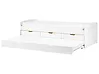 Trundle Bed Pine Wood PETIVILLE 90 x 200 cm (EU Single) White
