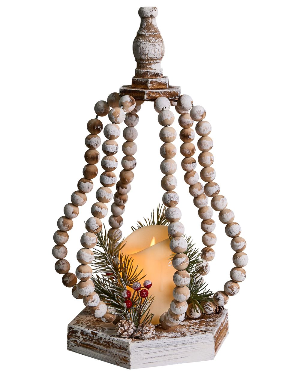 Decoração de Natal LED PETRUMA 40 cm Castanho claro