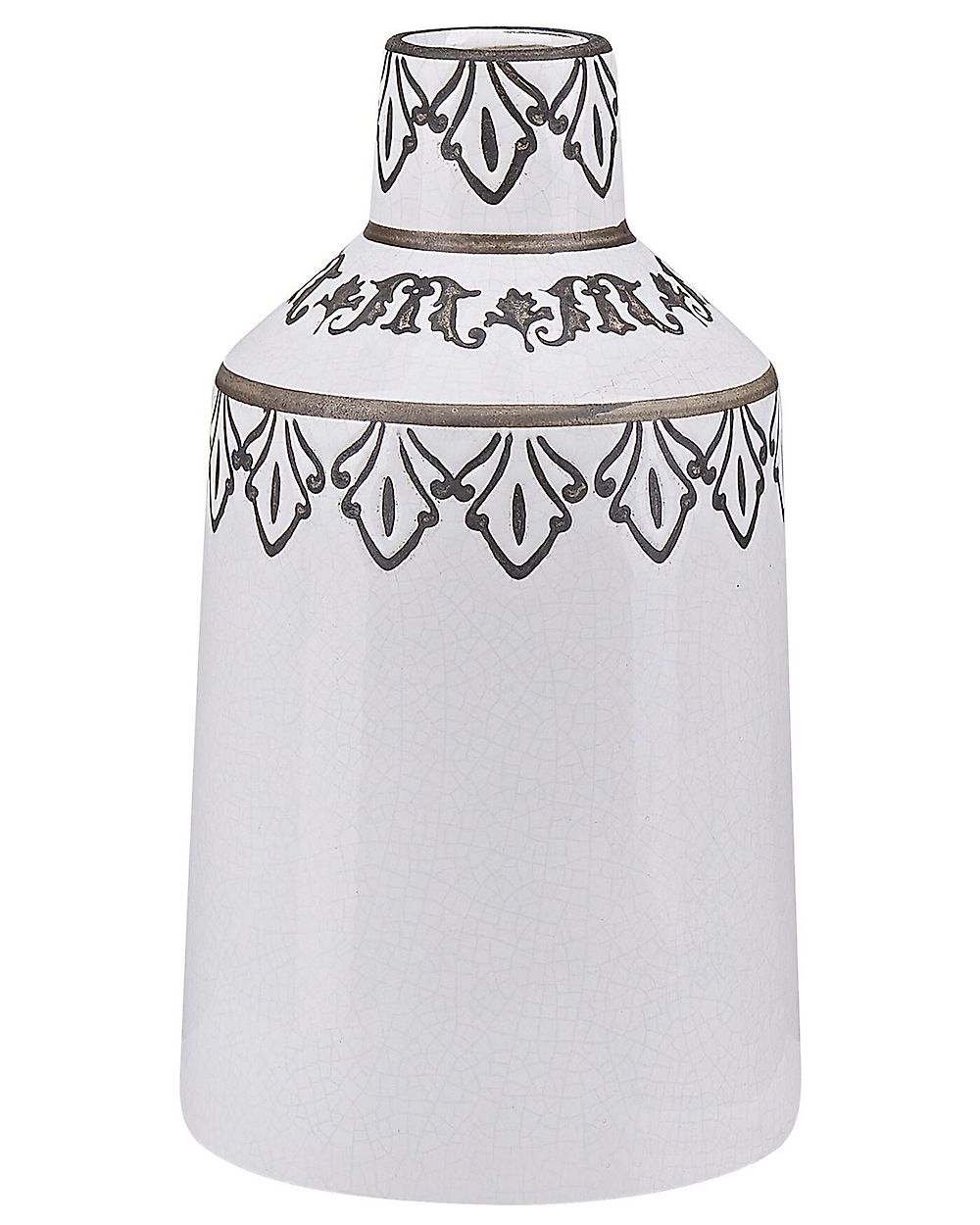Flower Vase AMISOS 25 cm Stoneware White