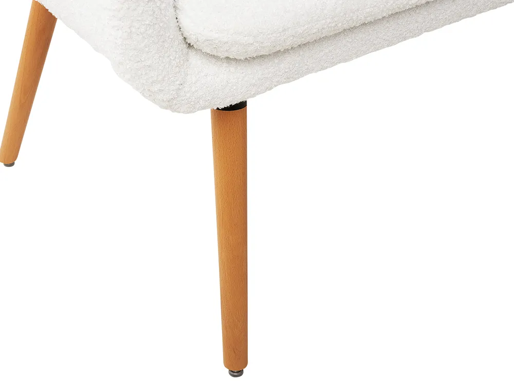 Dining Bench 2 Seater TABY Boucle Off-White_939359