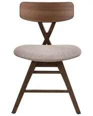 Set di 2 sedie da pranzo LELAND Legno Marrone/Tortora_1065928