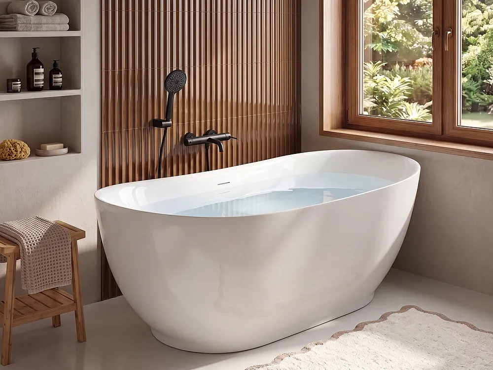 Freestanding Bathtub YACUCES 1700 x 800 mm White_1149408