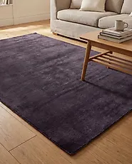 Tappeto GESI Grigio scuro 160 x 230 cm Viscosa_1178450