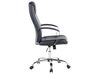 Krzesło biurowe regulowane ekoskóra czarne WINNER_467233