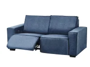 Electric Recliner Sofa 2 Seater NUKARI Fabric Blue_999325
