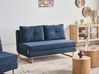 Sofa Bed 3 Seater JERSLEV Fabric Blue