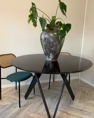 Set di 2 sedie da pranzo ADAVER Metallo Nero_991776