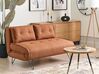 2-Sitzer Schlafsofa orange / schwarz VESTFOLD_930266