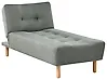 Chaise Longue ALSTEN Fabric Green