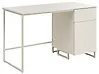 Home Office Desk LEXTON 120 cm x 60 cm with Drawers Light Beige