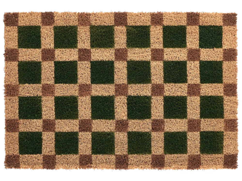 Wycieraczka VILLASIS Beżowy/ zielony 40 x 60 cm Włókno kokosowe