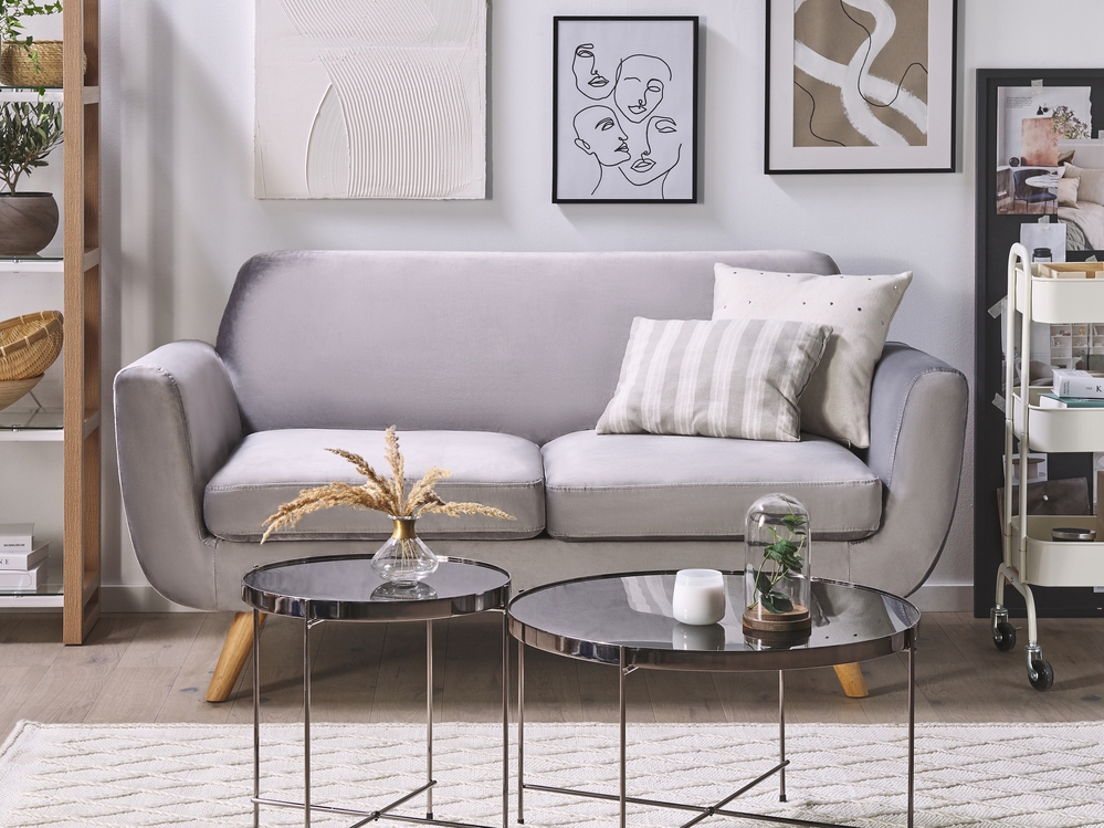 Grey 2 seater sofa cover sale