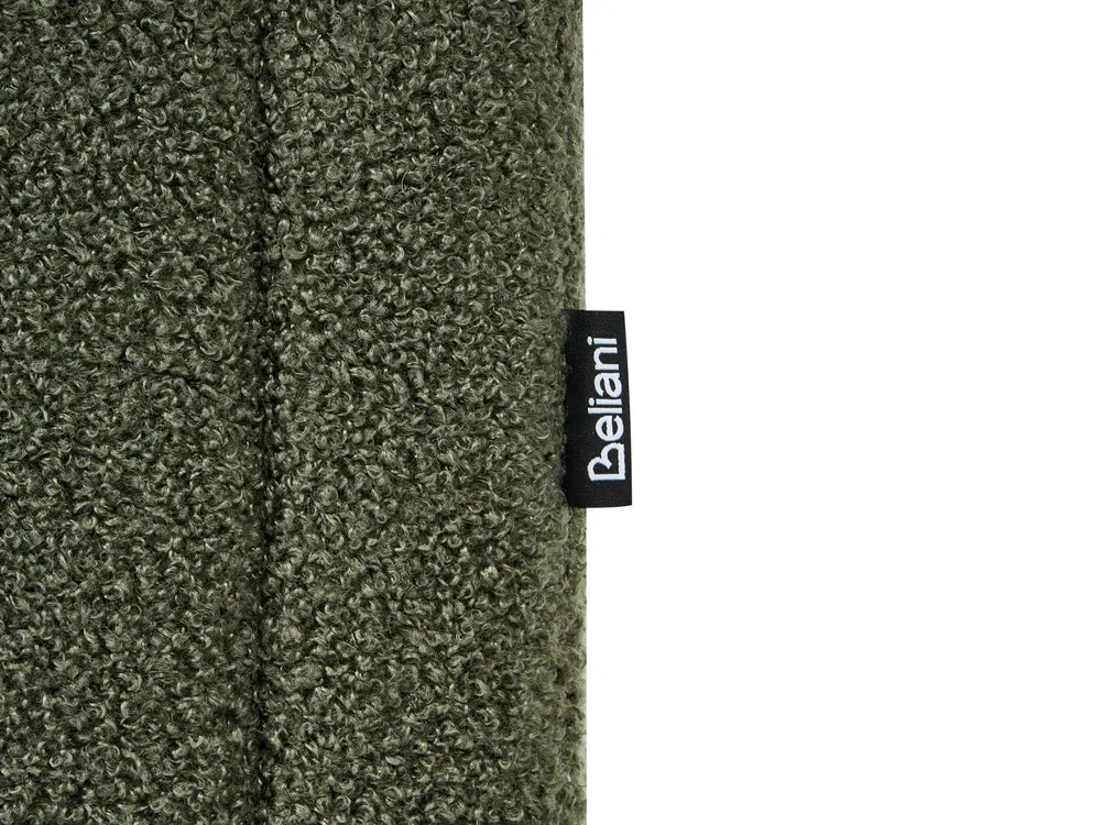 Ottoman Bed without Headboard DINAN Boucle Dark Green 160 x 200 cm (EU King Size)_992134