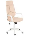 Office Chair DELIGHT Faux Leather Peach Pink