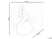 Kids Wall Decor Swan ODETTA 32 cm Cotton White_848349